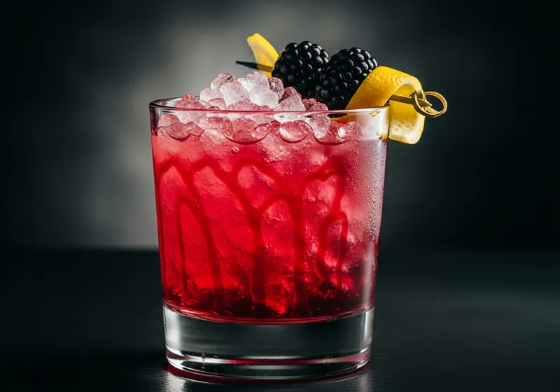 Lemon & Cherry Bramble cocktail